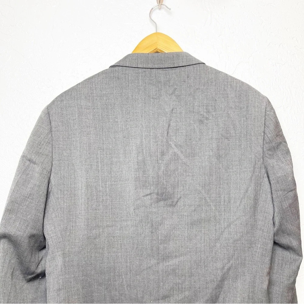 Rockin Sartorial Mens 40S Sport Coat Medium Grey Wool Blend